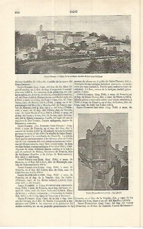 LAMINA ESPASA 17178: Abadia de Saint Ferme
