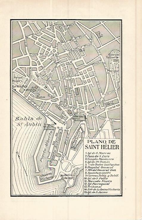 LAMINA ESPASA 17185: Plano de Saint Helier