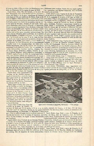 LAMINA ESPASA 17191: Universidad de Saint John en Estados Unidos