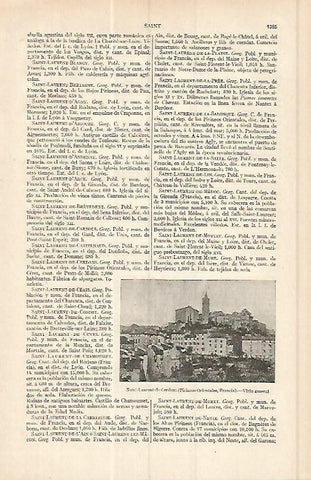 LAMINA ESPASA 17193: Vista de Saint Laurent de Cerdans