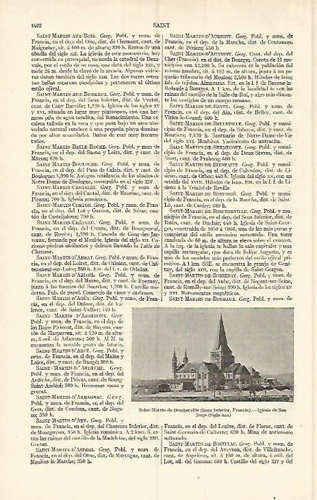 LAMINA ESPASA 17201: Iglesia de San Jorge en Saint Martin de Boscherville