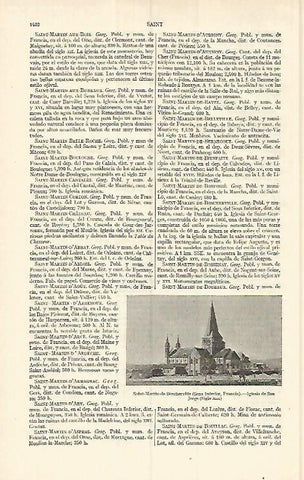 LAMINA ESPASA 17201: Iglesia de San Jorge en Saint Martin de Boscherville