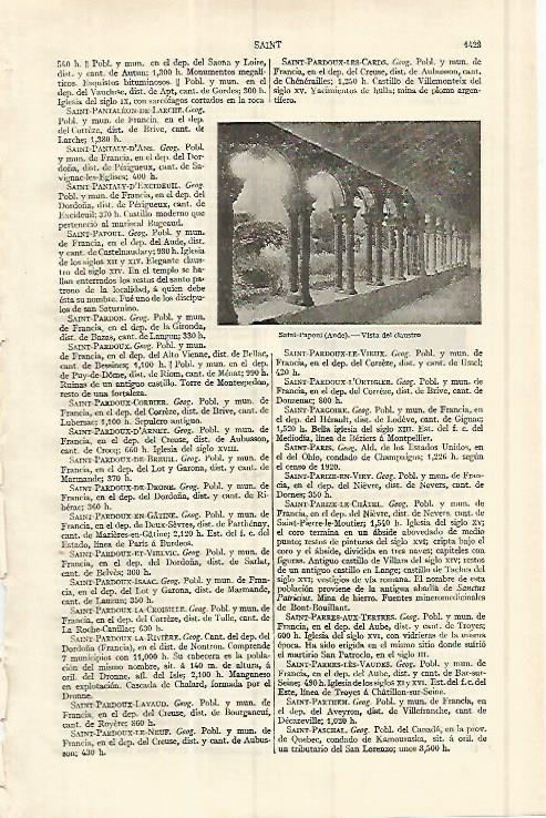 LAMINA ESPASA 17211:Claustro en Saint Papout