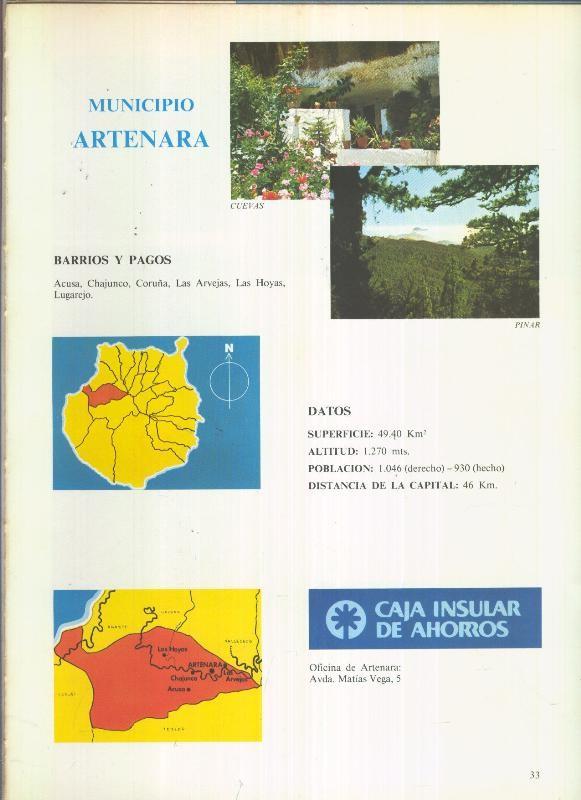 Municipio Canario de Artenara: 4 paginas, 12 fotos color