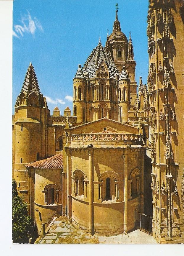 Postal 026039 : Catedral Vieja Abside y Torre del Gallo. Salamanca