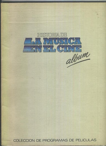 Historia de la Musica en el cine, album, coleccion de programas de peliculas