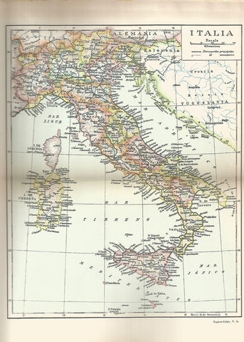 Lamina 189: Mapa de Italia