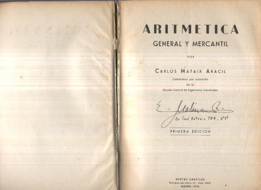 Aritmetica general y mercantil