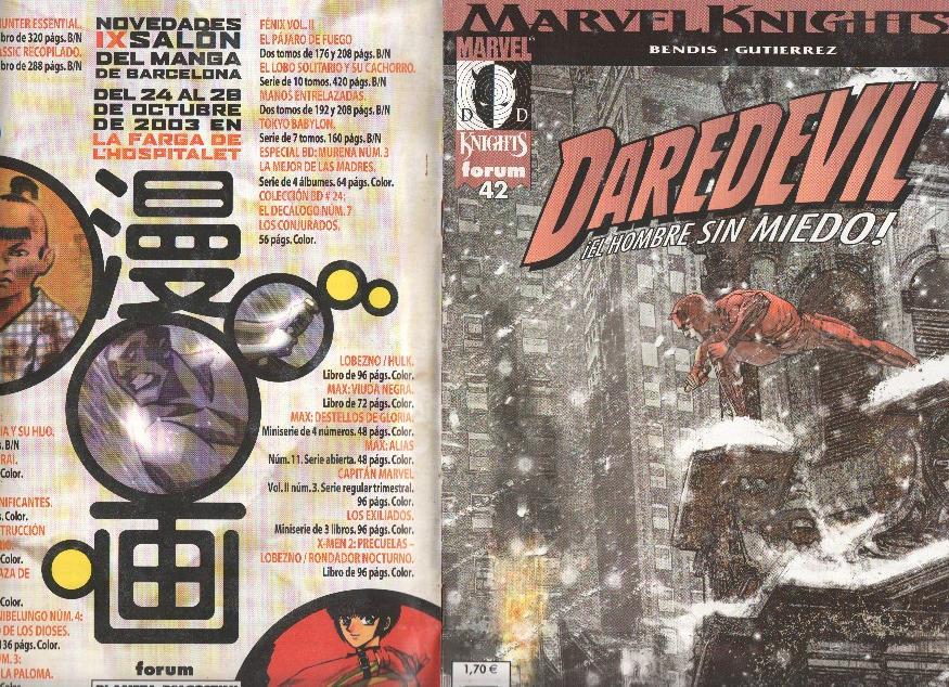 Marvel Knights: Daredevil el hombre sin miedo numero 42