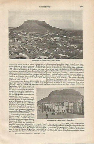 LAMINA ESPASA 12302: Vistas de Santiesteban del Puerto Jaen
