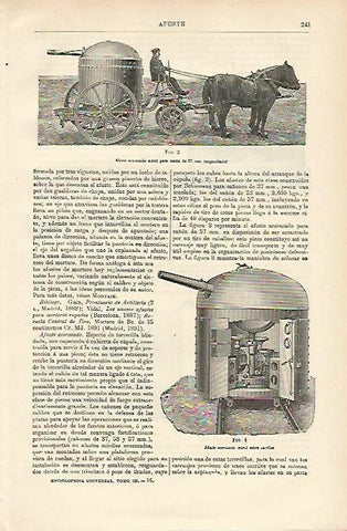 LAMINA ESPASA 12599: Afustes para cañon
