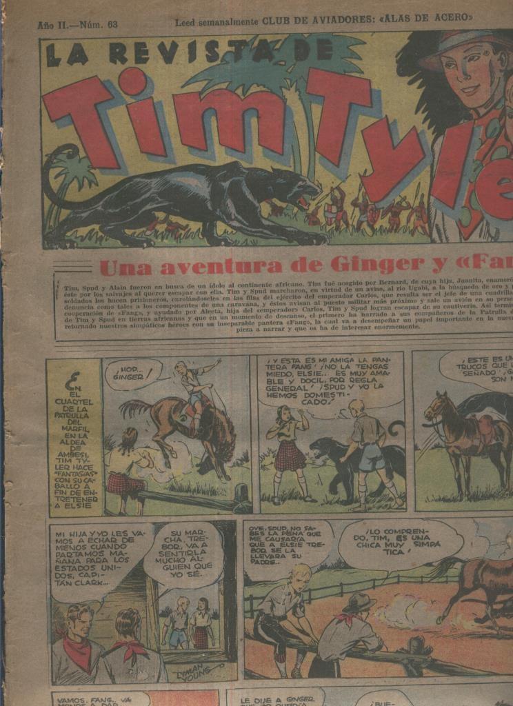 Tim Tyler de Hispano Americana numero 063 (procede de tomo desencuadernado)
