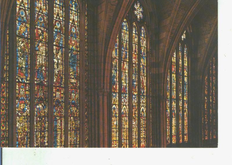 Postal 014504: Vidrieras de la catedral de Leon