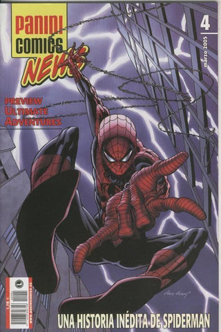 Panini Comics News numero 04  (leve huella de haber estado en lugar humedo, papel algo acartonado)