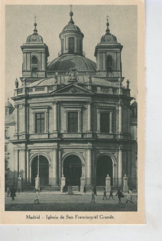 Postal B/N 0458 : Iglesia de San Francisco el Grande en madrid