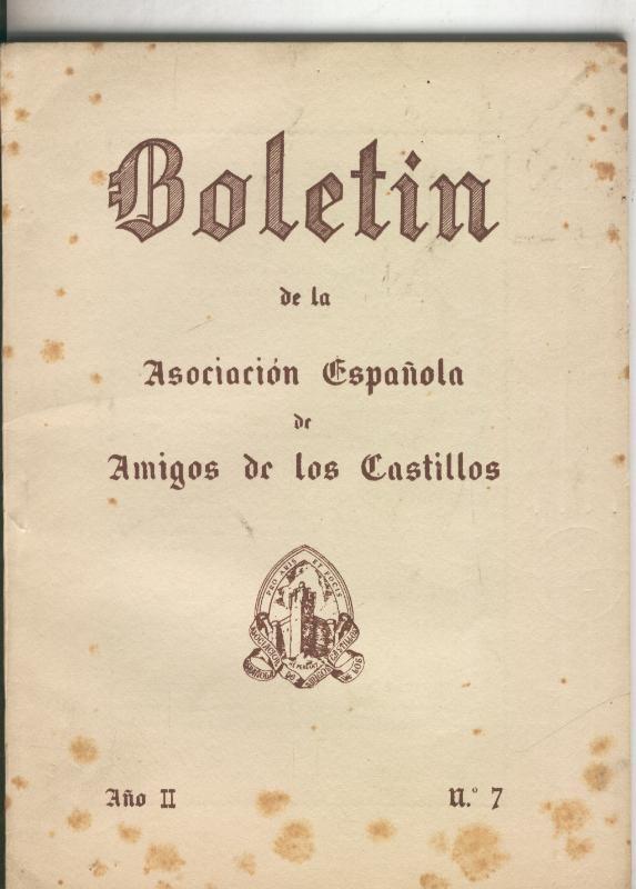 Boletin de la asociacion española de amigos de los castillos numero 07 (1954)