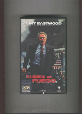 Video VHS: En la linea de fuego (Clint Eastwood)