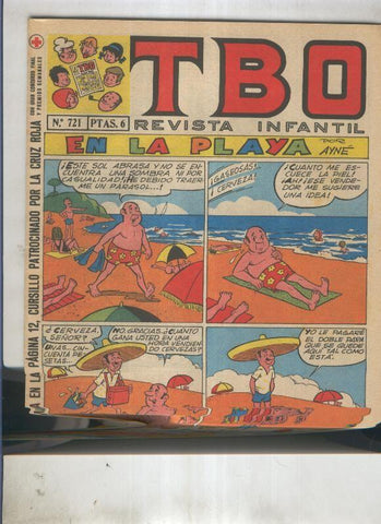 TBO numero 721: En la playa (Ayne), (numerado 3 en trasera)
