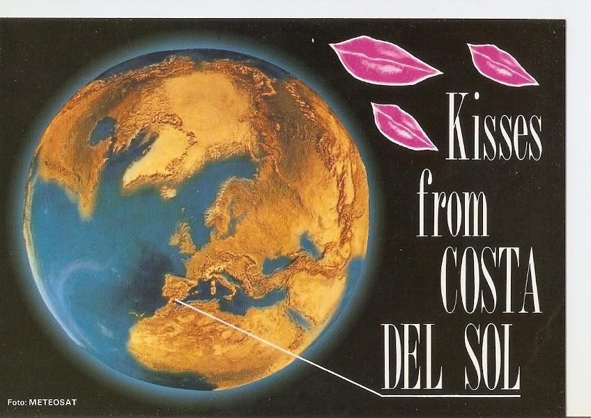 Postal 025953 : Besos desde la Costa del Sol