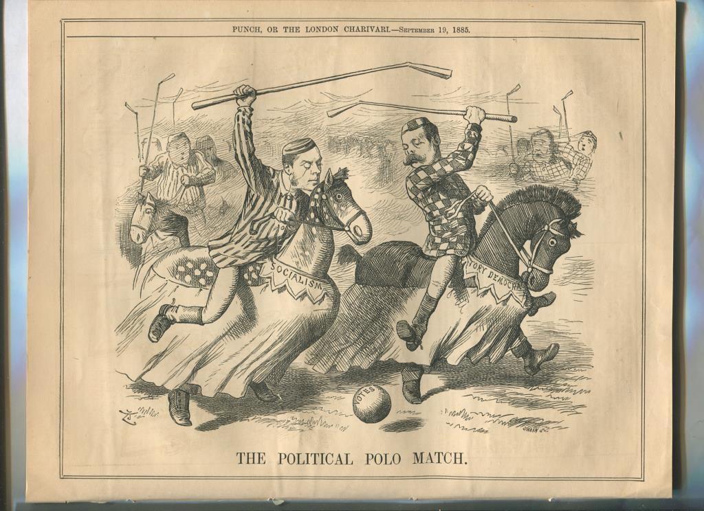 Punch semanario humor ingles de 1885: juego 12 paginas semana 19.09.1885