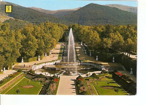 Postal 020923 : Parterre, Fuente y Cascada, La granja de San Ildefonso