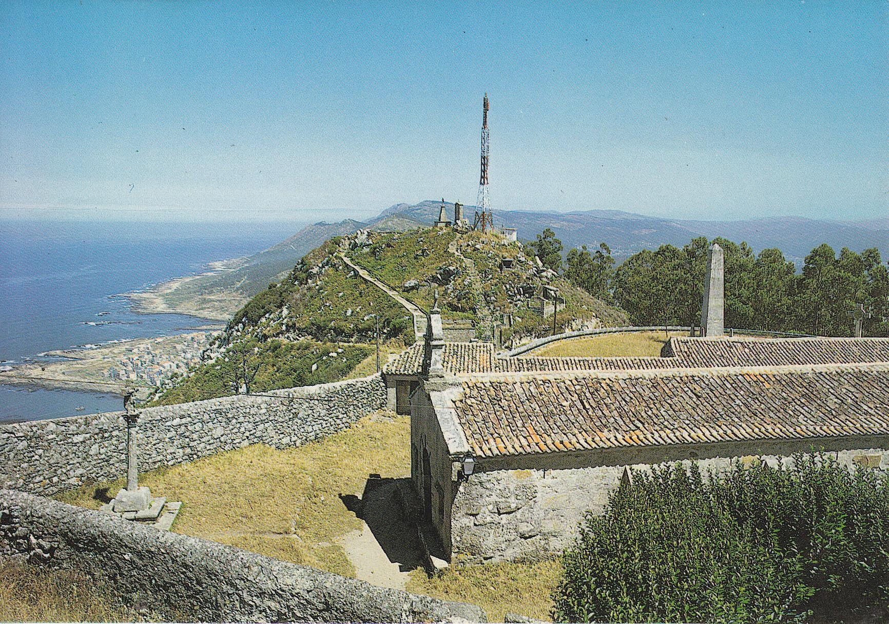 Postal 60795: Capilla de Santa Tecla y pico de El FachoLa Guardia (Pontevedra)