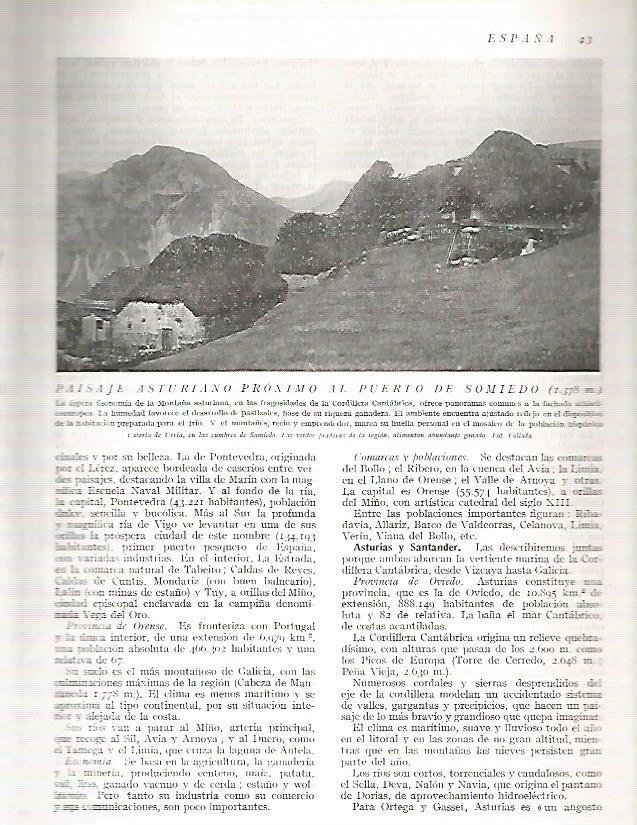 LAMINA 3054: ESPAÑA. Caserio de Urria Asturias