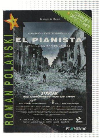 DVD-Cine: Grandes Directores El Mundo, Numero 05: EL PIANISTA - ROMAN POLANSKI