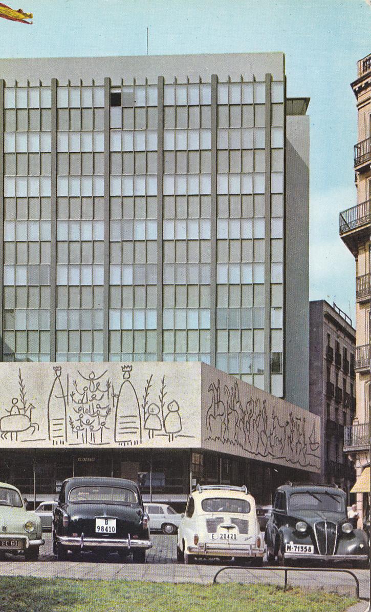 Postal 61130 : Barcelona. Colegio Oficial de Arquitectos (Esgrafiados de Picasso)