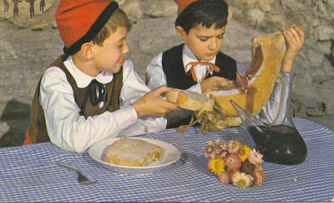 Postal 61133 : Cortando jamon