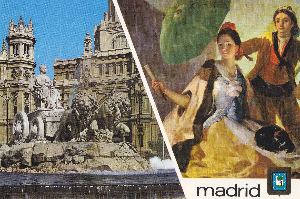 Postal 61159 : Madrid. La Cibeles - Goya. El Quitasol