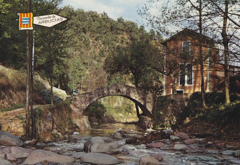 Postal 61188 : Arbucias. Puente y Molino de las Pipas