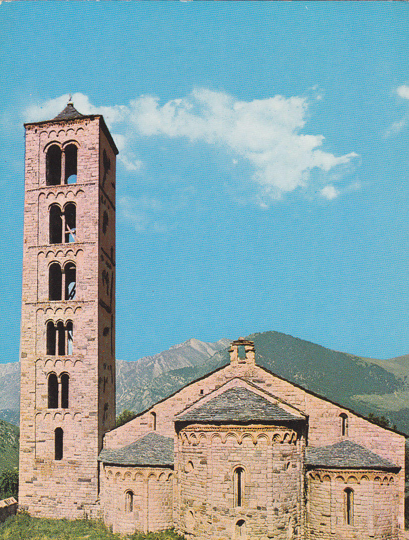 Postal 61190 : Pirineu Catala-Vall de Bohi (Lleida). Tahull. Esglesia Romanica de Sant Climent