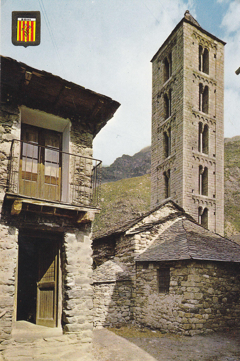 Postal 61192 : Pirineu Catala (Lleida). Vall de Bohi. Erill Lavall. Iglesia Romanica de Santa Eulalia