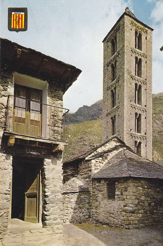 Postal 61192 : Pirineu Catala (Lleida). Vall de Bohi. Erill Lavall. Iglesia Romanica de Santa Eulalia