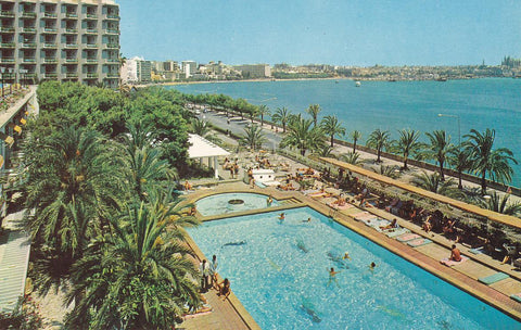 Postal 61223 : Mallorca. Palma. Vista parcial y Paseo Maritimo