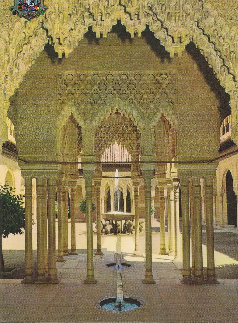Postal 61236 : Granada. Alhambra. Arcadas patio de los Leones