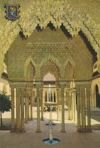 Postal 61237 : Granada. Alhambra. Arcadas patio de los Leones