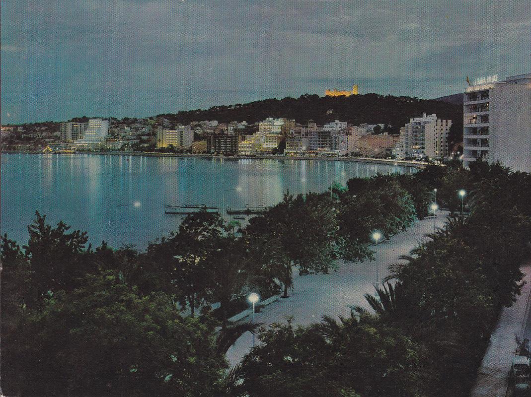 Postal 61242 : Mallorca (Baleares) España. Palma. Paseo Maritimo. Vista nocturna