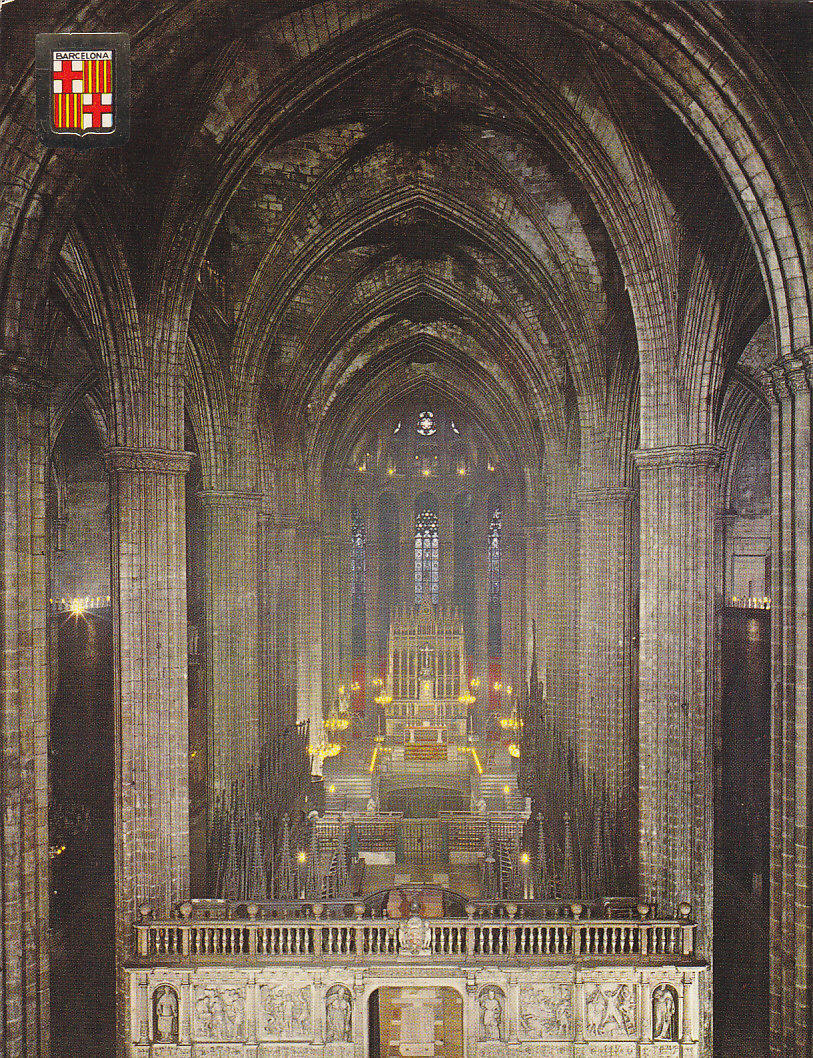 Postal 61269 : Barcelona. Catedral. Nave central