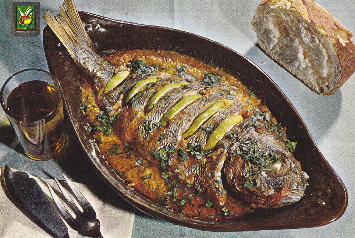 Postal 61286 : Platos tipicos. Besugo al horno madrileño