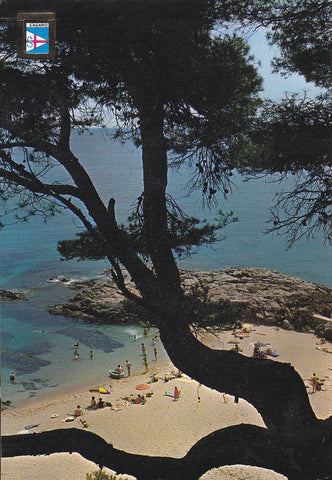 Postal 61297 : S Agaro (Costa Brava). Playa La Conca (detalle)