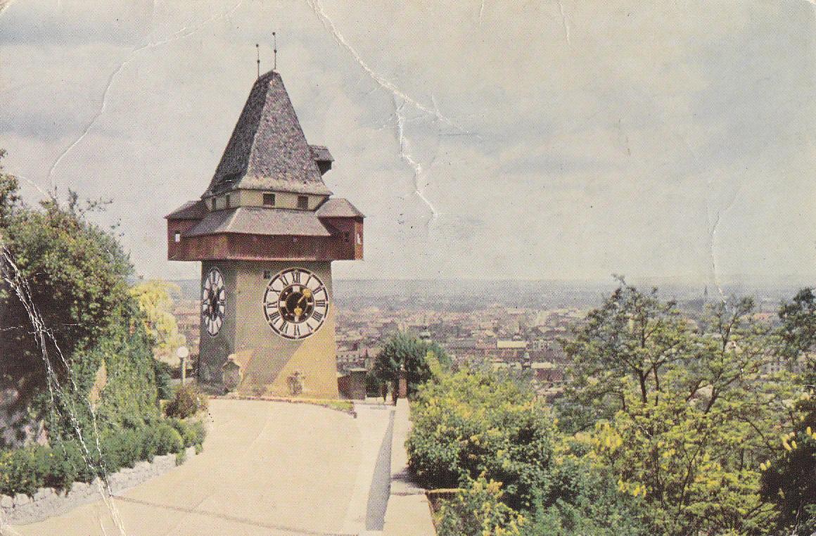 Postal 61356 : Graz Ubrturm am Schoßberg