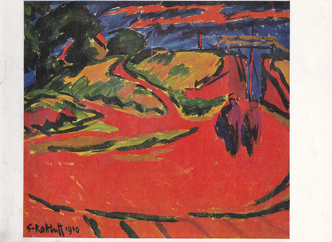 Postal 61362 : Karl Schmidt-Rottluff. Deichdurchbruch. Brucke-Museum
