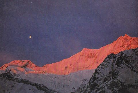 Postal 61426 : Sonnenaufgang in Saas Fee
