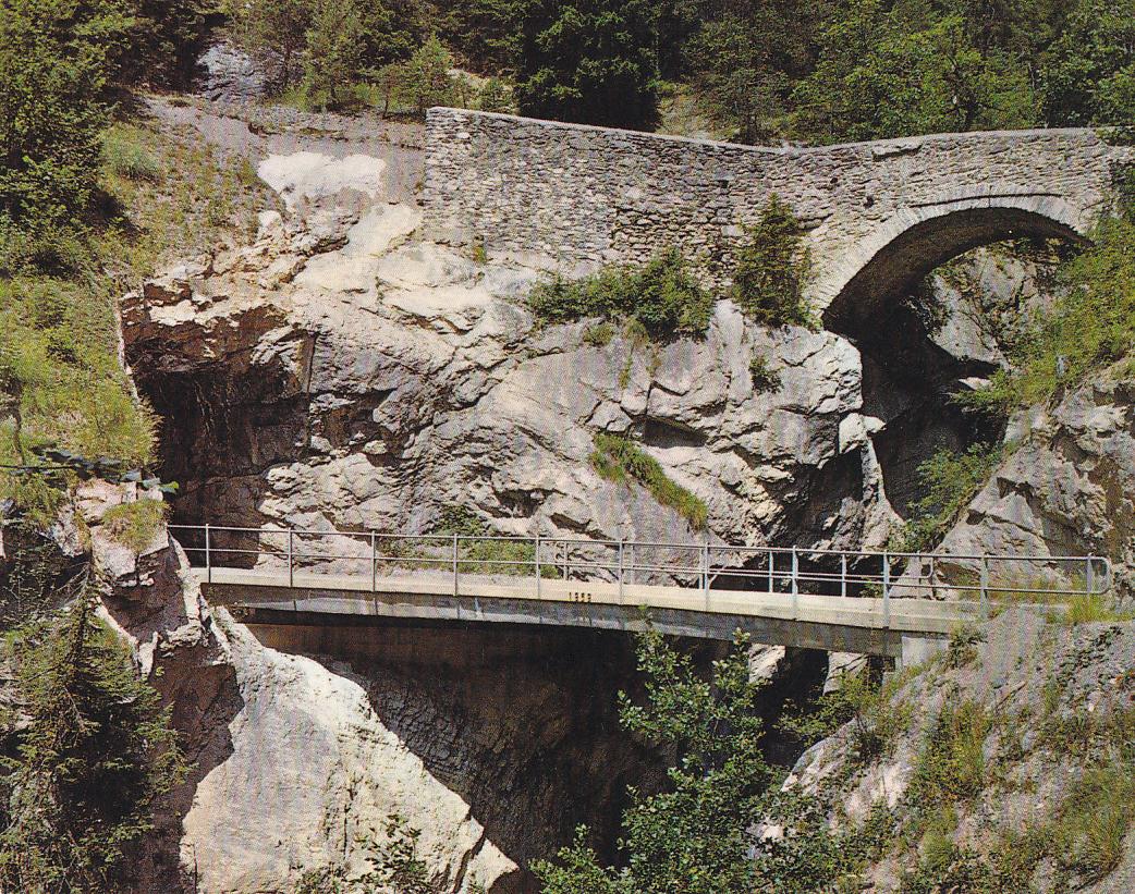 Postal 61427 : Route du Sanetsch Valais le Pont du Diable
