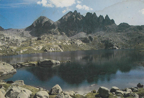 Postal 61464 : Boi (Lleida). Pirineu Catala. Estany Travessani al fons Agulles de Travessani