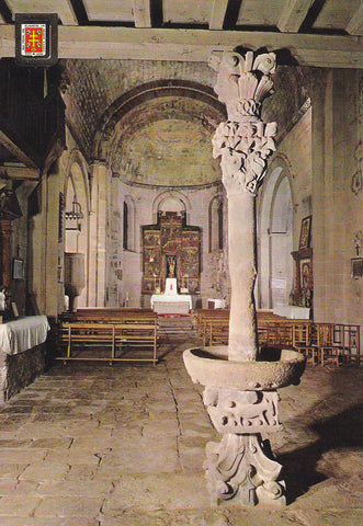 Postal 61479 : Pirineo Aragones (Huesca). Santa Cruz de las Seros. Monasterio de Santa Cruz de los Seros. Baptisterio romanico