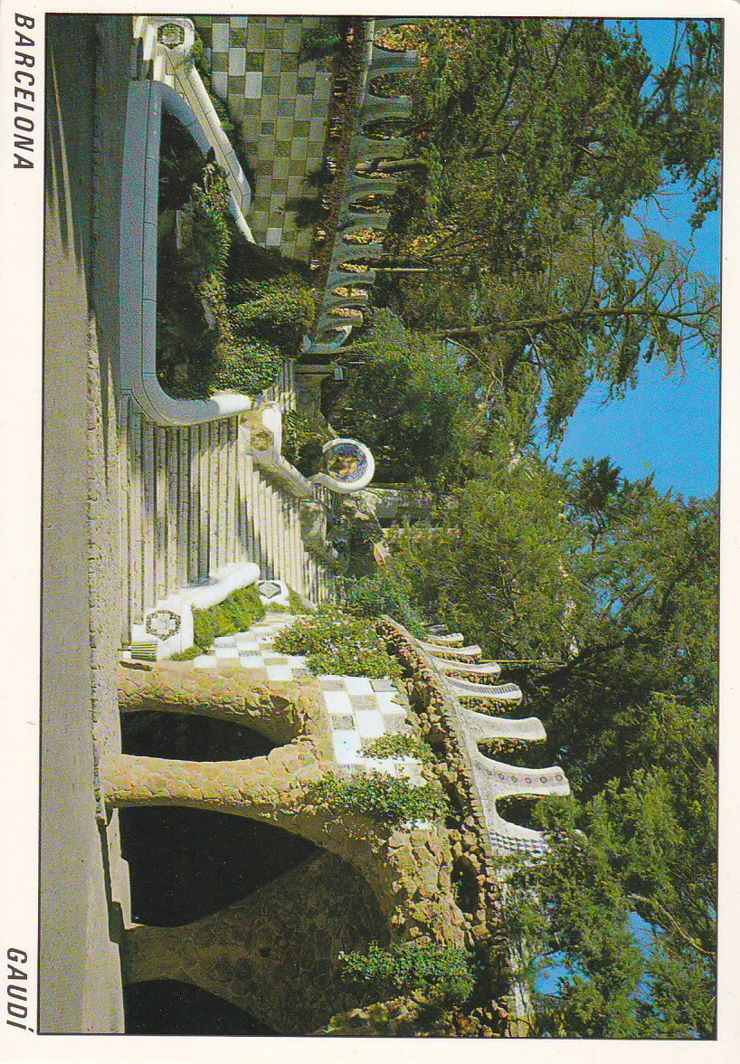 Postal 61482 : Barcelona. Gaudi. El Parque Guell