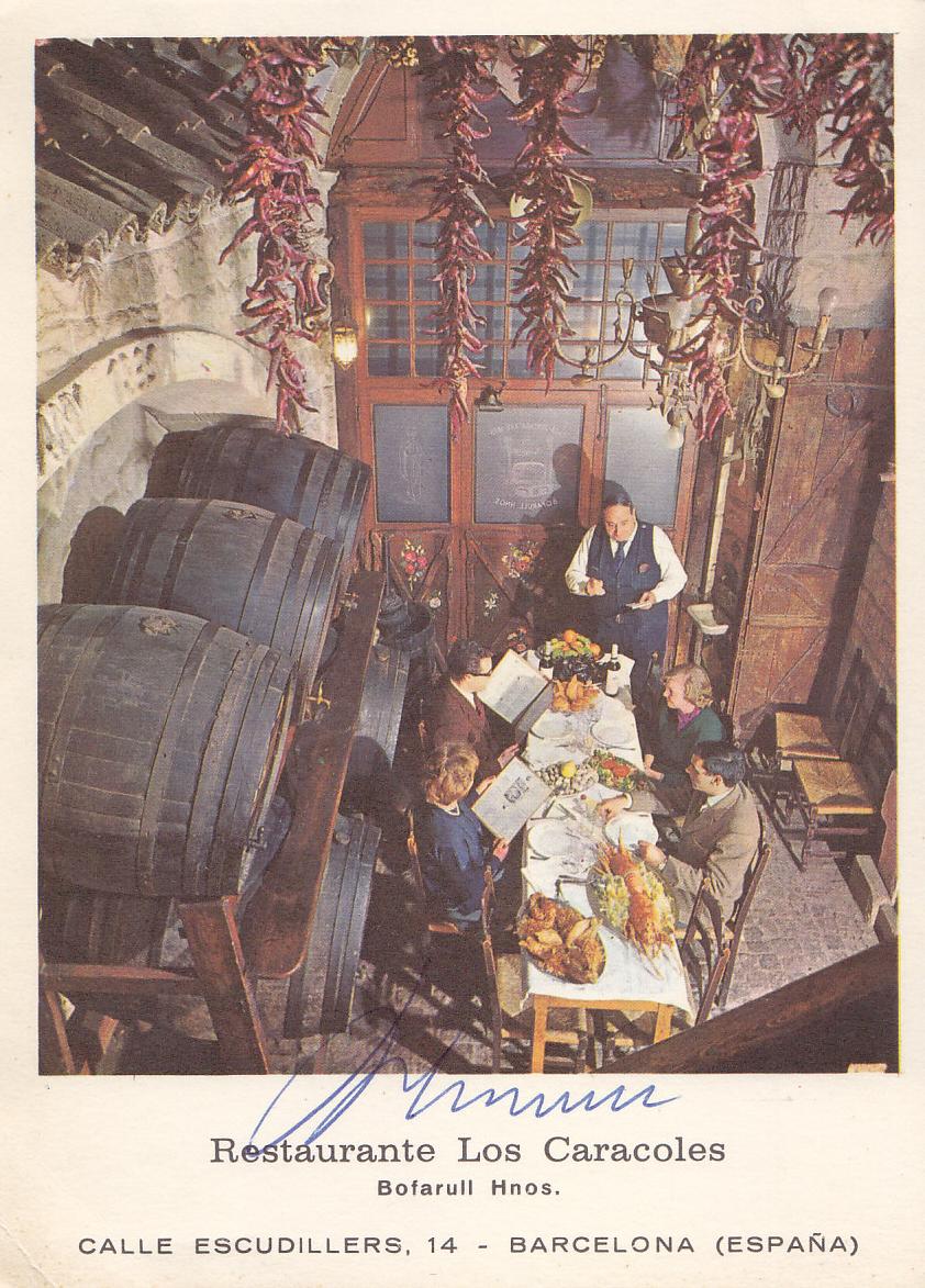 Postal 61488 : Restaurante los Caracoles Bofarull Hnos - Barcelona